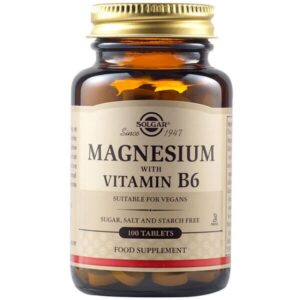 Solgar Magnezij z vitaminom B6, 100 tablet