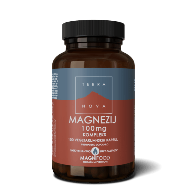 Terranova Magnezij 100 mg kompleks, 100 kapsul Terranova Magnezij 100 mg kompleks, 100 kapsul