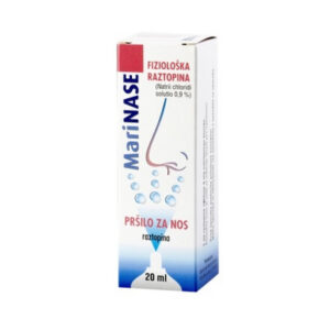 MariNASE fiziološka raztopina - pršilo za nos, 20 ml