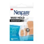 Nexcare Max Hold vodoodporni obliži (48 ur), 12 obližev različnih velikosti Nexcare Max Hold vodoodporni obliži (48 ur), 12 obližev različnih velikosti