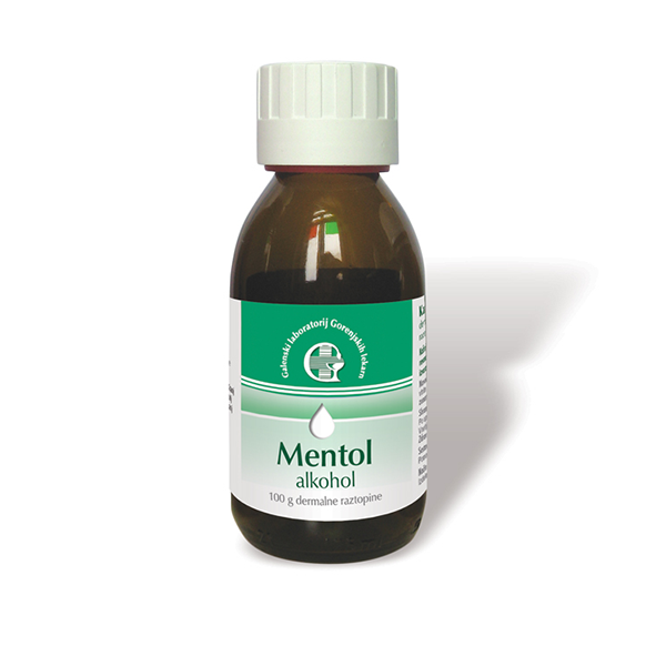 Mentol alkohol 1% dermalna raztopina, 100 g Mentol alkohol 1% dermalna raztopina, 100 g