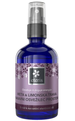 Eteris Naravni osvežilec prostora meta in limonska trava, 100 ml Eteris Naravni osvežilec prostora meta in limonska trava, 100 ml