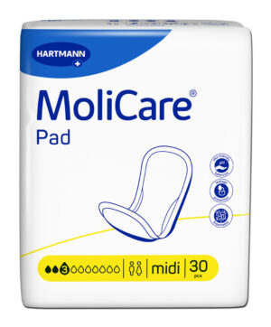 MoliCare Pad 3 kapljice – midi, 30 predlog