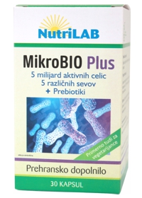 Nutrilab MikroBIO Plus kapsule, 30 kapsul