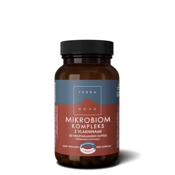 Terranova Mikrobiom kompleks z vlakninami, 50 kapsul