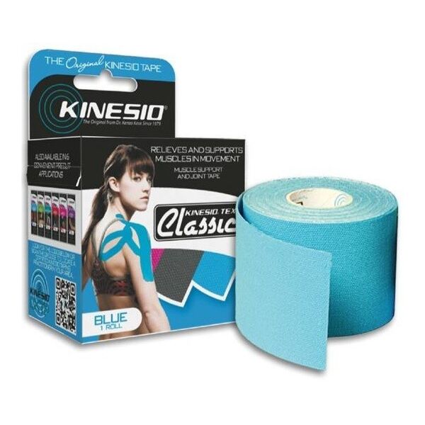 Kinesio Tex Classic elastični terapevtski trak (modra barva), 5 cm x 4 m Kinesio Tex Classic elastični terapevtski trak (modra barva), 5 cm x 4 m