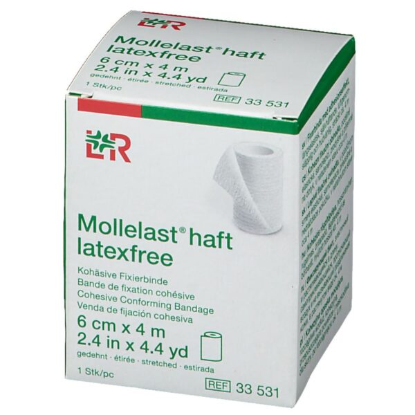 Mollelast Haft elastičen povoj, 6 cm x 4 m Mollelast Haft elastičen povoj, 6 cm x 4 m