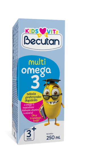 Becutan KIDS VITS Multiomega-3 tekočina, 250 ml