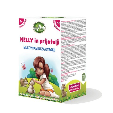 My Nuti Nelly in prijatelji Multivitamini za otroke, 50 želejčkov My Nuti Nelly in prijatelji Multivitamini za otroke, 50 želejčkov