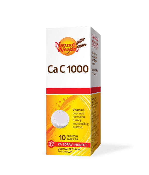 Natural Wealth Kalcij in vitamin C 1000 šumeče tablete, 10 tablet Natural Wealth Kalcij in vitamin C 1000 šumeče tablete, 10 tablet