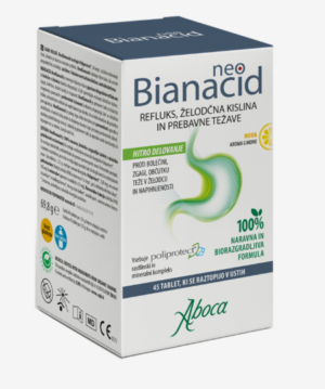 NeoBianacid tablete z okusom limone, 45 tablet