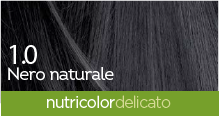 BioKap Nutricolor Delicato 1.0 barva za lase - naravno črna, 140 ml