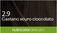 BioKap Nutricolor Delicato 2.9 barva za lase - temno kostanjevo čokoladna, 140 ml