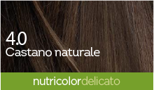 BioKap Nutricolor Delicato 4.0 barva za lase - naravno kostanjeva, 140 ml