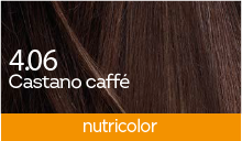 BioKap Nutricolor 4.06 barva za lase - kavno kostanjeva, 140 ml