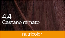 BioKap Nutricolor 4.4 barva za lase - bakreno kostanjeva, 140 ml