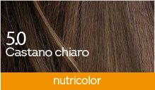 BioKap Nutricolor 5.0 barva za lase - svetlo kostanjeva, 140 ml