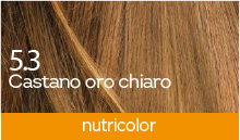 BioKap Nutricolor 5.3 barva za lase - svetlo zlato kostanjeva, 140 ml