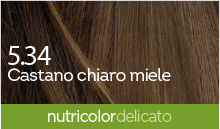 BioKap Nutricolor Delicato 5.34 barva za lase - medeno kostanjeva, 140 ml