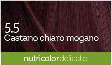 BioKap Nutricolor Delicato 5.5 barva za lase - mahagonij kostanjeva, 140 ml