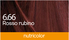 BioKap Nutricolor 6.66 barva za lase - rubinasto rdeča, 140 ml