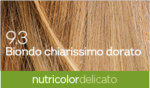 BioKap Nutricolor Delicato 9.3 barva za lase - svetlo zlato blond, 140 ml BioKap Nutricolor Delicato 9.3 barva za lase - svetlo zlato blond, 140 ml