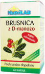 Nutrilab Brusnica z D-manozo kapsule, 60 kapsul Nutrilab Brusnica z D-manozo kapsule, 60 kapsul