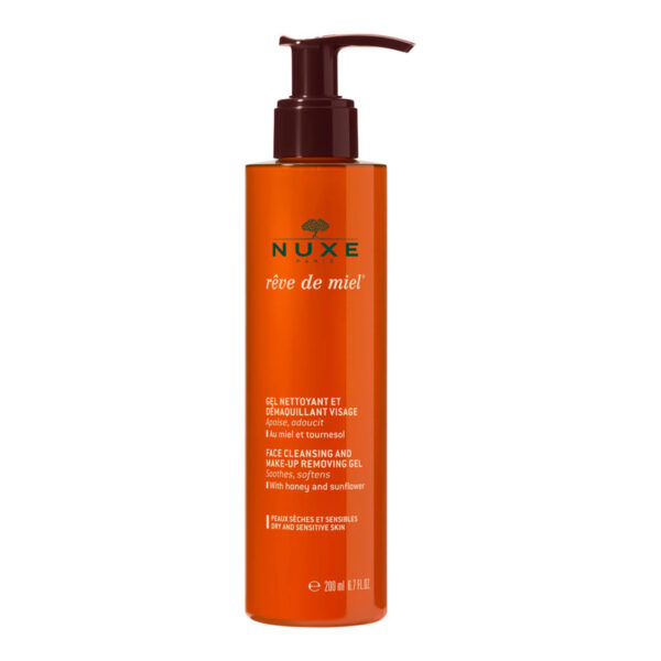 Nuxe Rêve de Miel gel za čiščenje obraza in odstranjevanje ličil, 200 ml Nuxe Rêve de Miel gel za čiščenje obraza in odstranjevanje ličil, 200 ml