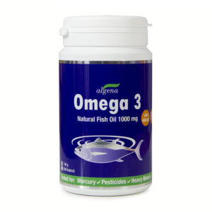 Algena Omega-3 ribje olje v soft gel kapsulah, 100 kapsul