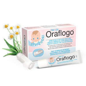 Oraflogo Pro Gel Prvi Zobki:  gel 15 ml + naprstna ščetka