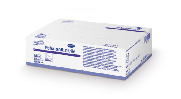 Peha-Soft Nitrile modre nesterilne rokavice brez pudra (velikost S), 100 rokavic Peha-Soft Nitrile modre nesterilne rokavice brez pudra (velikost S), 100 rokavic