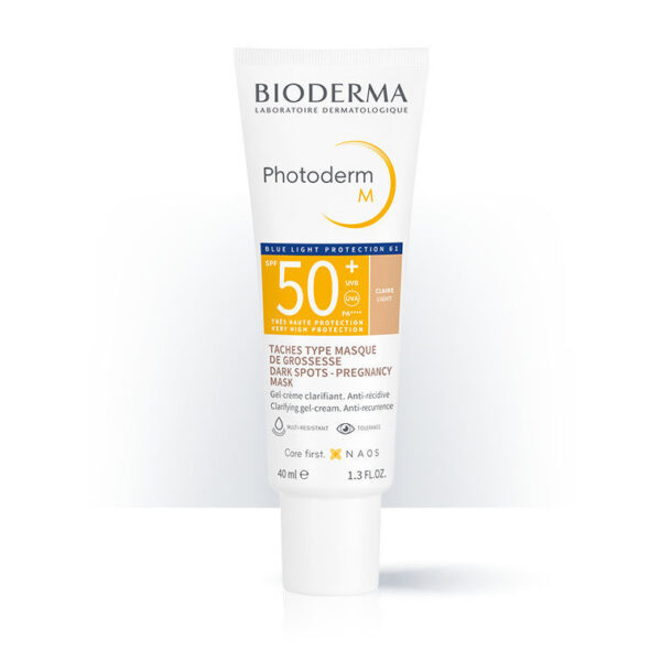 Bioderma Photoderm M obarvana gel krema za kožo z melazmo ZF50+ (odtenek light), 40 ml
