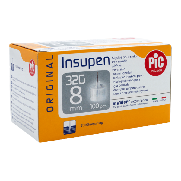 PiC Insupen igle za inzulin G32 8 mm, 100 igel PiC Insupen igle za inzulin G32 8 mm, 100 igel