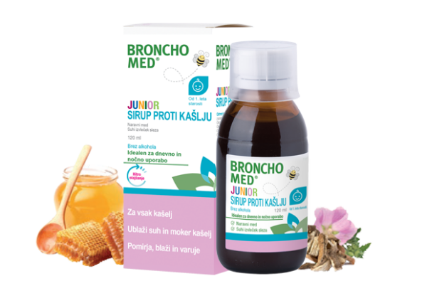 Bronchomed Junior sirup proti kašlju, 120 ml Bronchomed Junior sirup proti kašlju, 120 ml