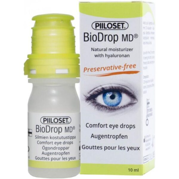 Piiloset Biodrop MD kapljice za suho oko s hialuronatom, 10 ml Piiloset Biodrop MD kapljice za suho oko s hialuronatom, 10 ml