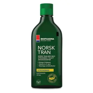 Biopharma Norsk Tran tekoče polenovkino olje, 375 ml Biopharma Norsk Tran tekoče polenovkino olje, 375 ml