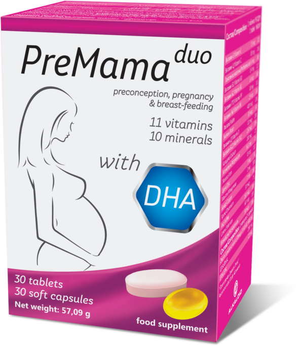 Premama Duo tablete in kapsule, 30 tablet + 30 kapsul