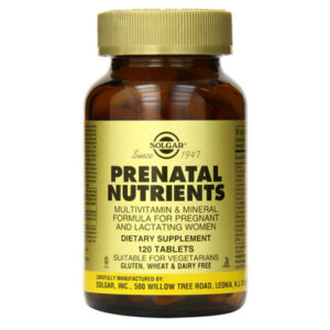 Solgar Prenatal Nutrients multivitamini in minerali, 120 tablet