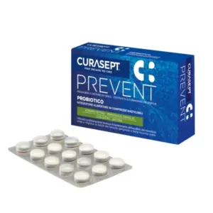 Curasept Prevent žvečljive tablete z mikroorganizmi, 14 tablet
