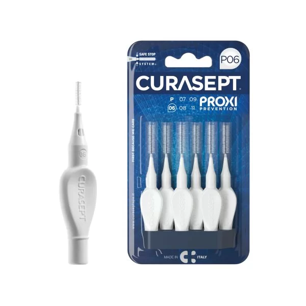 Curasept Proxi Prevention P06 medzobne ščetke - bele, 6 medzobnih ščetk Curasept Proxi Prevention P06 medzobne ščetke - bele, 6 medzobnih ščetk