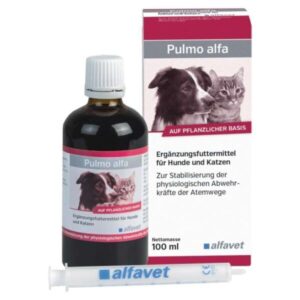 Pulmo Alfa sirup za izkašljevanje za pse in mačke, 100 ml