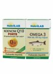 Nutrilab paket: Koencim Q10 Forte (60 kapsul) + Omega-3 500 mg (60 kapsul) Nutrilab paket: Koencim Q10 Forte (60 kapsul) + Omega-3 500 mg (60 kapsul)