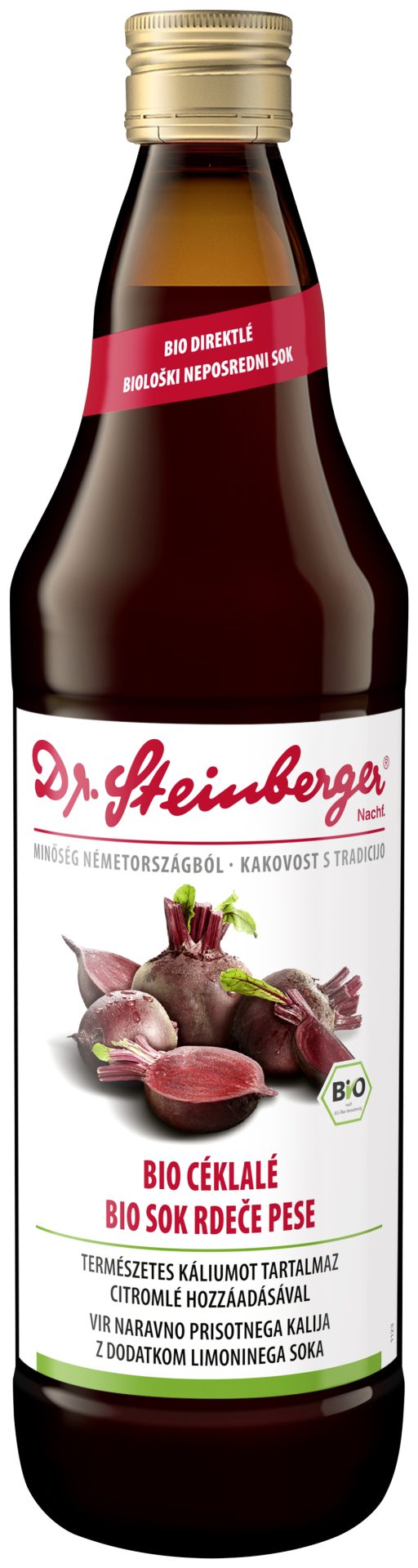 Dr. Steinberger BIO sok rdeče pese, 750 ml Dr. Steinberger BIO sok rdeče pese, 750 ml
