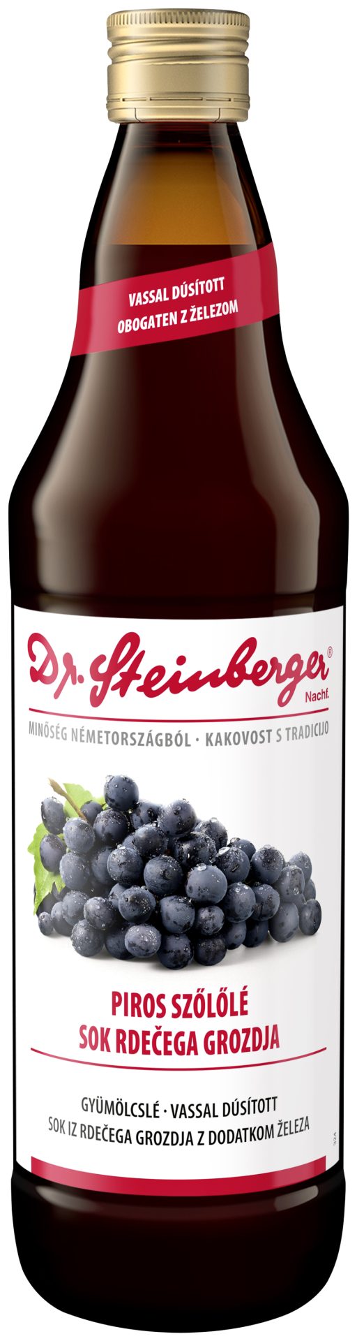 Dr. Steinberger BIO sok iz rdečega grozdja, 750 ml Dr. Steinberger BIO sok iz rdečega grozdja, 750 ml