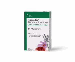 Relaxeadoc sivka - žafran kapsule, 30 kapsul