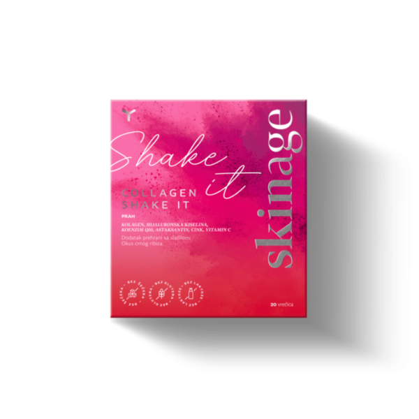 Yasenka Skinage Collagen Shake It prašek v vrečkah – okus črni ribez, 20 x 9,3 g Yasenka Skinage Collagen Shake It prašek v vrečkah – okus črni ribez, 20 x 9,3 g