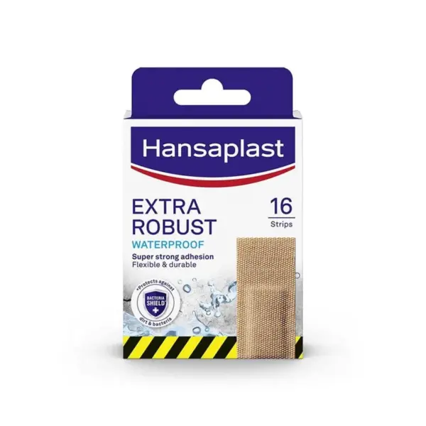 Hansaplast Extra Robust vzdržljivi vodoodporni obliži, 16 obližev