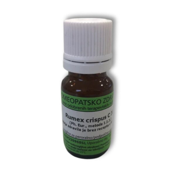 Rumex crispus homeopatske kroglice C30, 10 g Rumex crispus homeopatske kroglice C30, 10 g