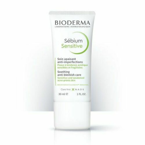 Bioderma Sébium Sensitive pomirjujoča nega za občutljivo, k aknam nagnjeno kožo, 30 ml Bioderma Sébium Sensitive pomirjujoča nega za občutljivo, k aknam nagnjeno kožo, 30 ml