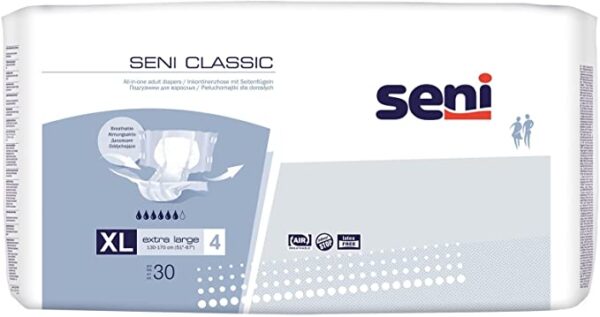 Seni Classic Hlačne plenice za težko in zelo težko inkontinenco – Extra Large, 30 hlačnih plenic